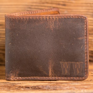 Monedero Monogrammed Personalizado, Logotipo Grabado De Texas A&M, Cuero de Cuero de Vaca, Estudiante, Día del Padre, Navidad, Regalos para Hombres, Aniversario ZB01