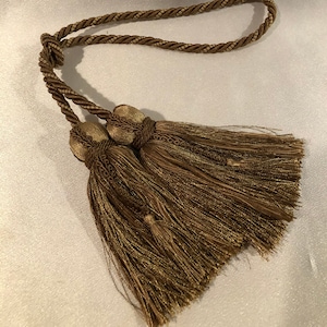 Curtain Tieback; tricolor twisted as rope; tassel, tieback