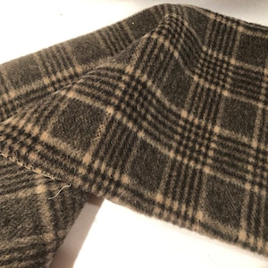 Wool Coat Material; very soft; charcoal gray, cream and black