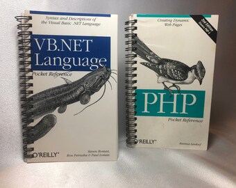 Podręczniki kieszonkowe do języka VB.Net i PHP; Steven Roman; Ron Petrusha; Paul Lomax; 1. wydanie; O'Reilly; Programowanie; Kodowanie; Wizualizacja