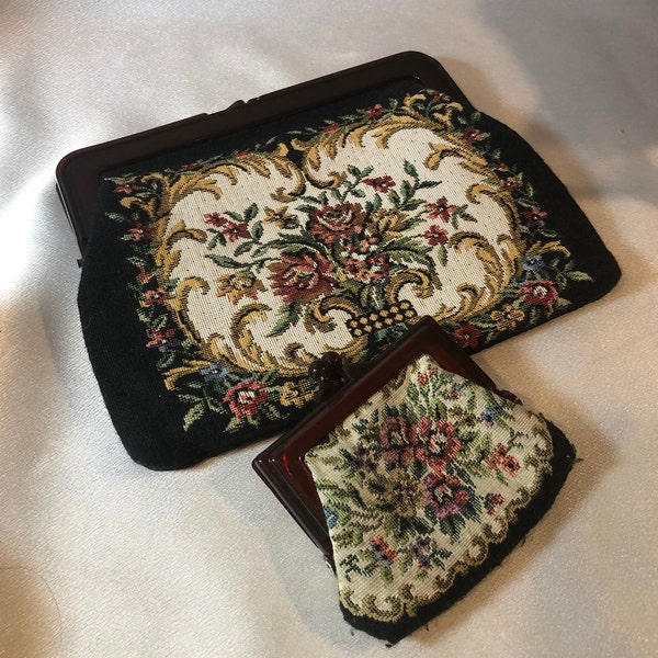 Needlepoint Clutch Etsy