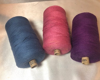 Conos parciales de 22/2 Marks Cottolin - Azul pizarra, Malva, Berenjena