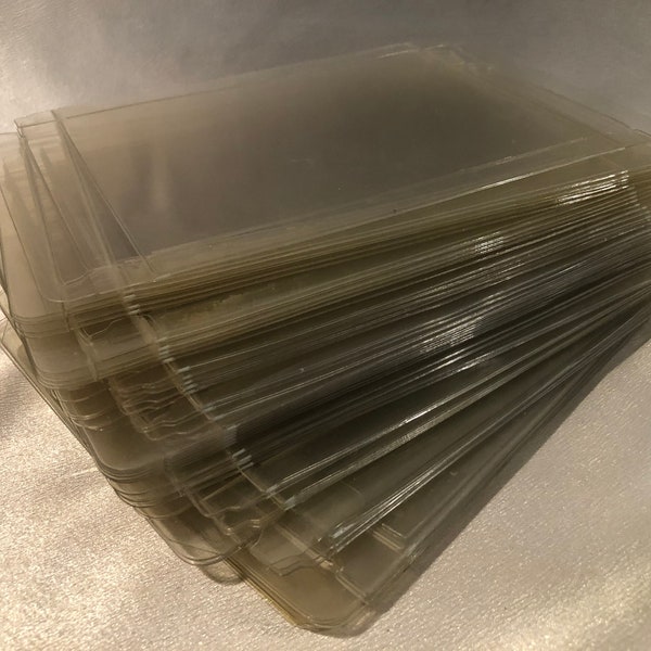 Foldable Clear Plastic Boxes-50; suitable for notecards