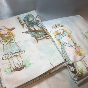 HOLLY HOBBIE ホリーホビー フラットシーツ 生地ベッドカバー