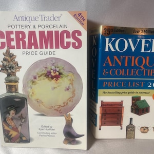 Guia de preços de cerâmica e porcelana Antique Trader e lista de preços de antiguidades e itens colecionáveis da 35ª edição de 2003 da Kovels