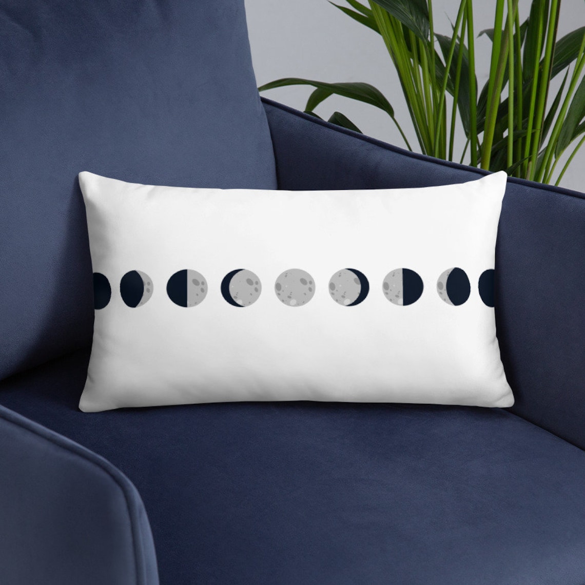 Moon Phase Throw Pillow Etsy