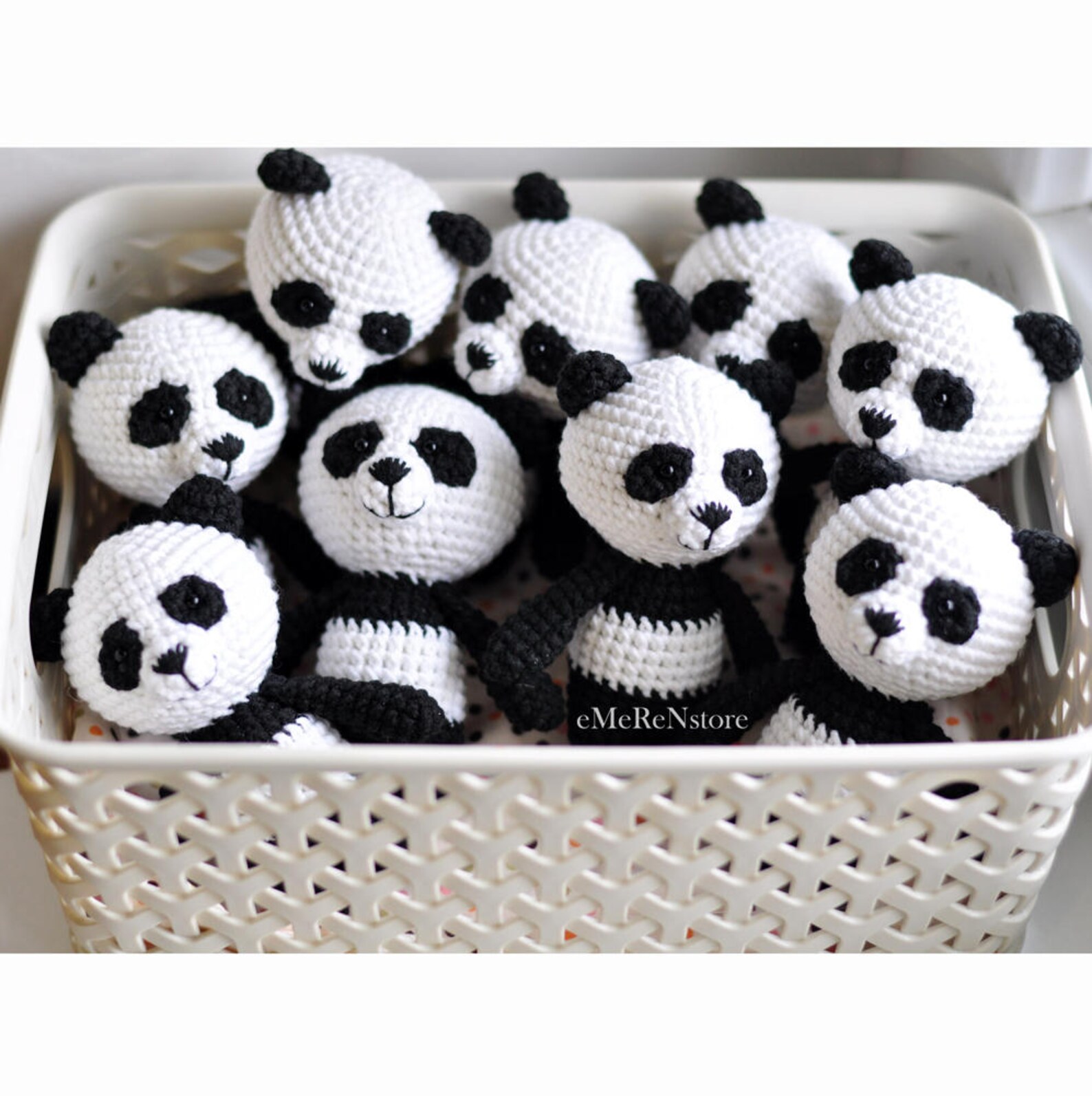 Cute panda. Amgurumi animals. Crochet toy. Baby toy. Woodland | Etsy