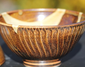 Single serving Porcelain Bowl With Splashes