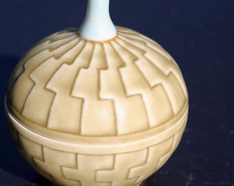 Hand Carved Porcelain Jar
