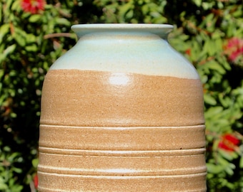 Wide Mouth Functional Carved Vase 11.5 inches