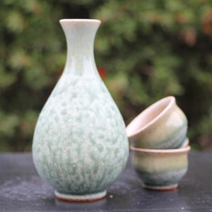 Ash Glaze Sake Set