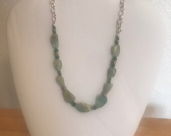 Genuine Quartz and Swarovski Crystal Necklace