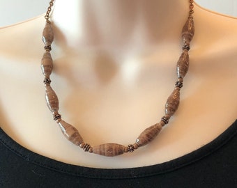 Fabric Bead Necklace Set