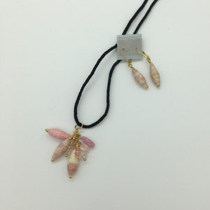 Fabric Bead Necklace Set