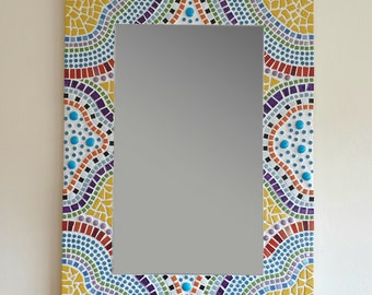 Colourful Mosaic Mirror - Gaudi Style / Colourful Wall Mirror /  Mosaic Art / Unique Wall Decor