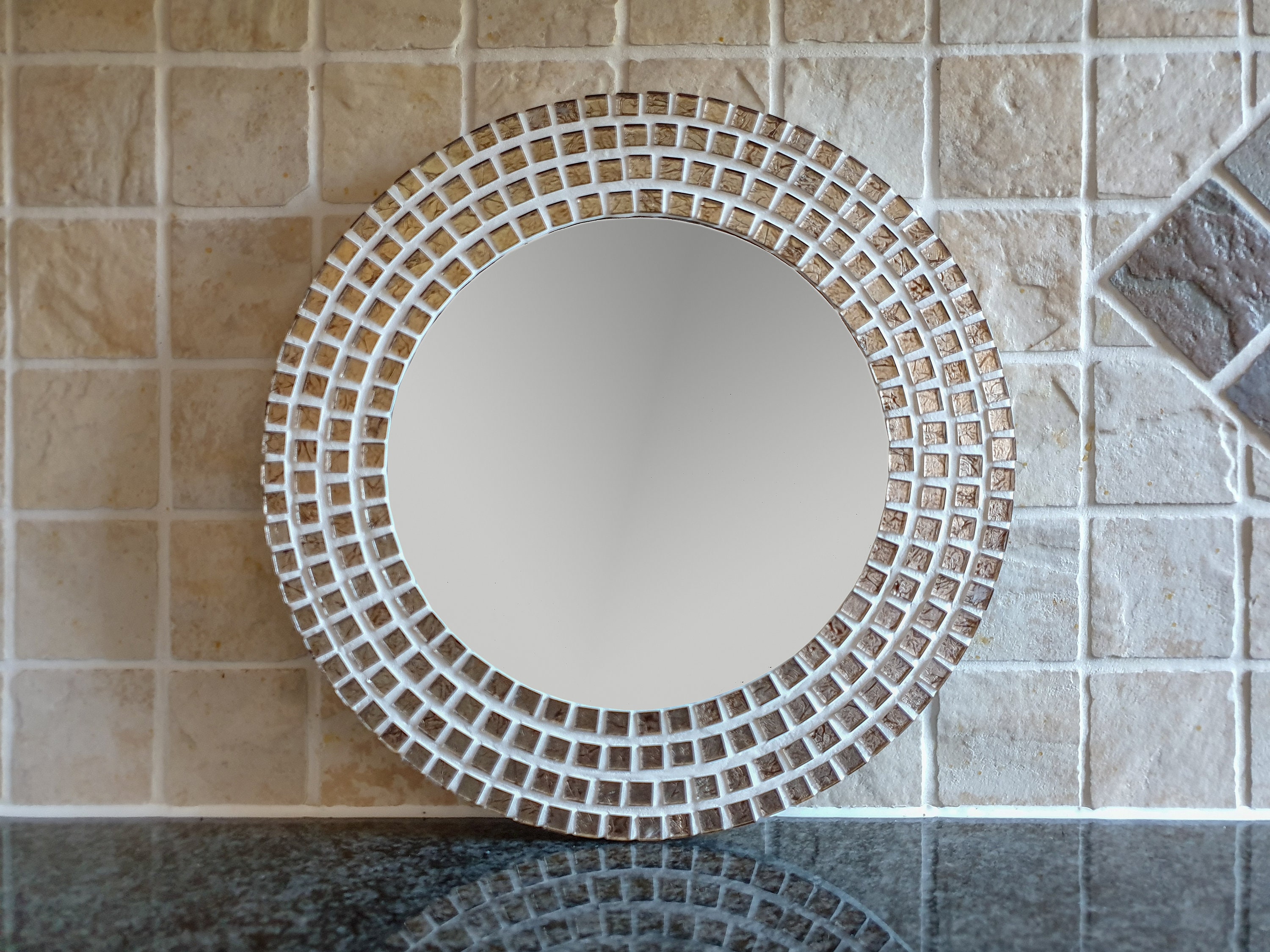 Mosaic wall mirror deals