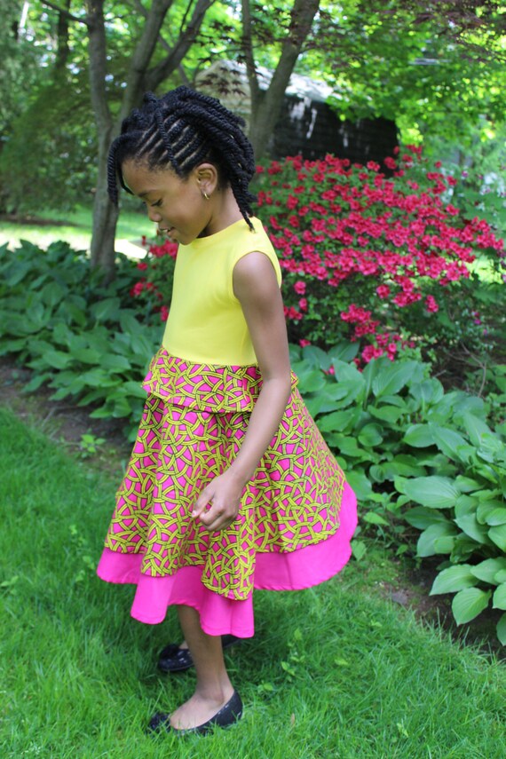 ankara flower girl dresses