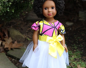 Black Doll - 18" African American Doll with Medium Brown Skin