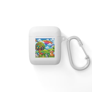 Funda para AirPods con un divertido diseño de perro y árbol, accesorio divertido para amantes de las mascotas, regalo ideal para cumpleaños, Navidad y aniversarios.