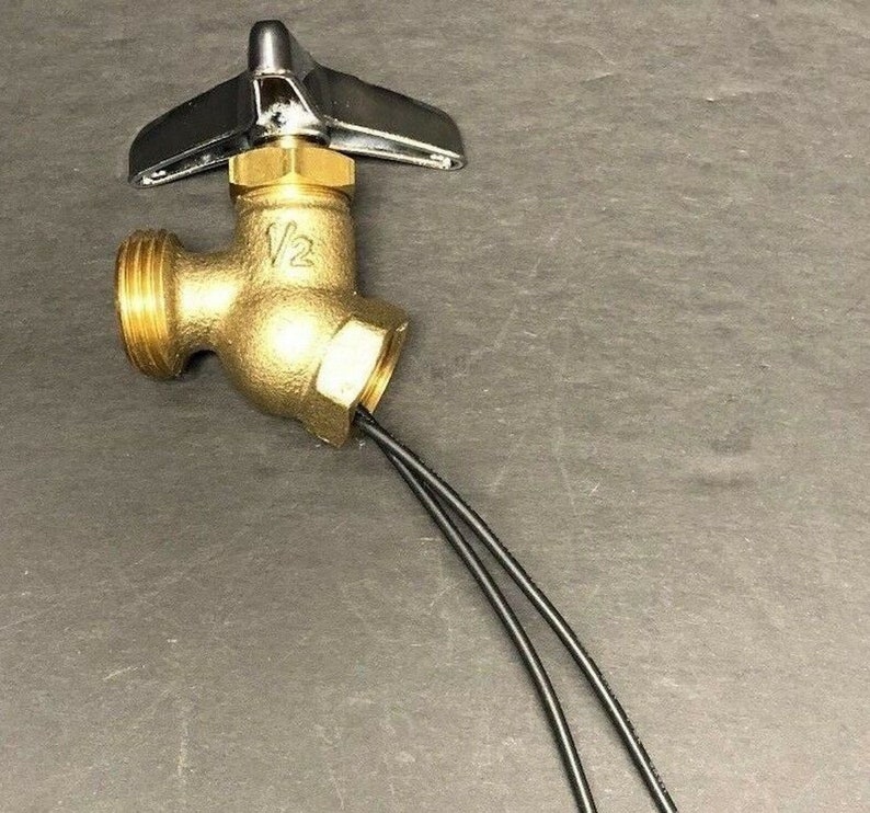 Steampunk Style 12 Inch 3 In Hand Hose Bibb Valve Light Switch With Chrome Handle