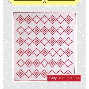 Red Stamp Quilt Pattern