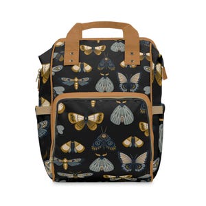 Chic Butterfly Backpack Stylish Backpack for students, Diaper Bag for parents, Backpack, Nature-Inspired Gear, Functional and Trendy