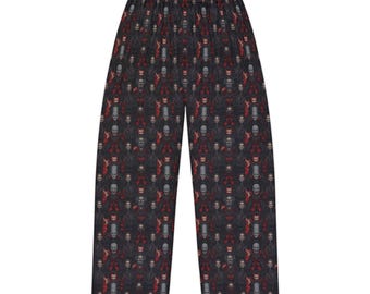 Pantalones de pijama de Halloween para mujer, ropa de estar por casa con estampado de calaveras