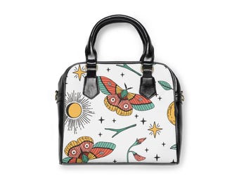 気まぐれな花柄ショルダーハンドバッグ | ボヘミアントート、普段使いの財布、彼女へのプレゼント、夏のアクセサリー、ユニークなハンドバッグ
