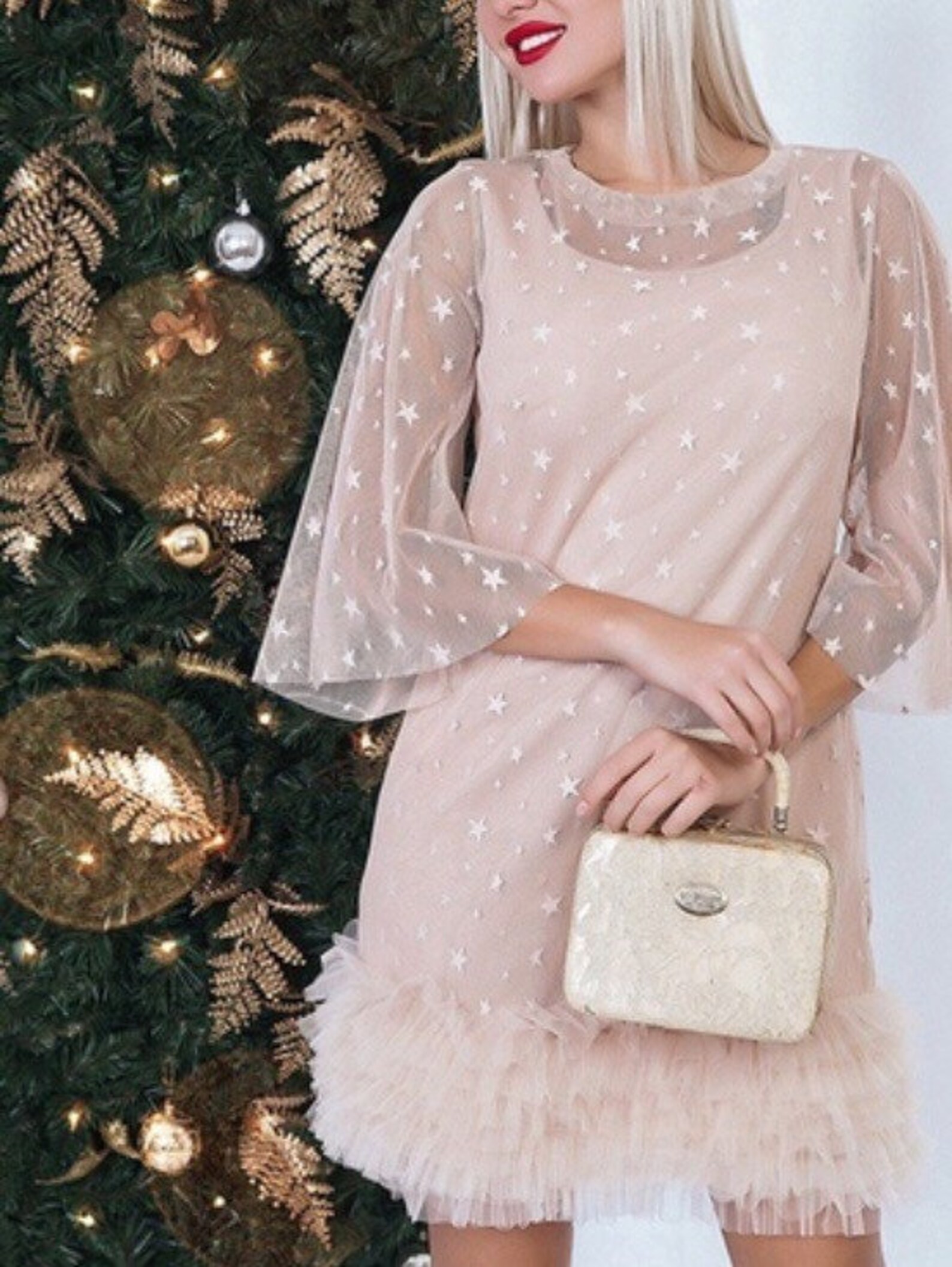 Blush cocktail dress Prom dress Red Amazing Dress Perfect Etsy