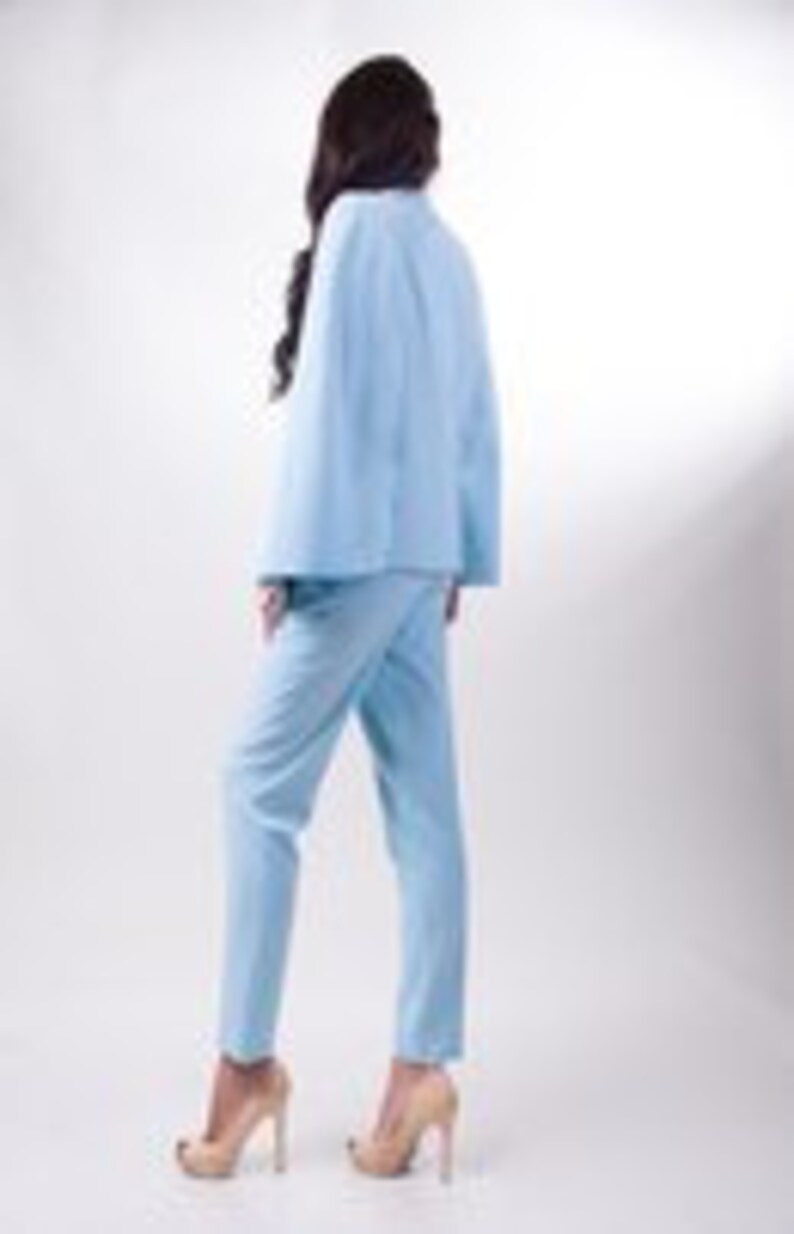 Blue cape Blue suit blue pants Blue Jacket. Etsy