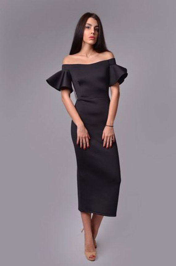 neoprene cocktail dress
