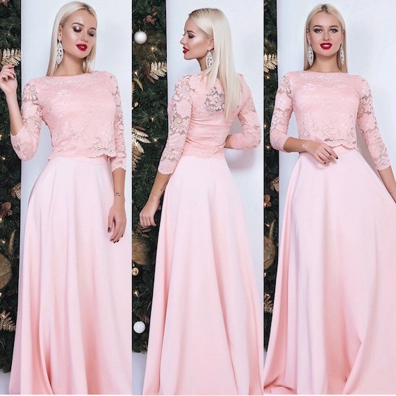 cocktail dress blush pink