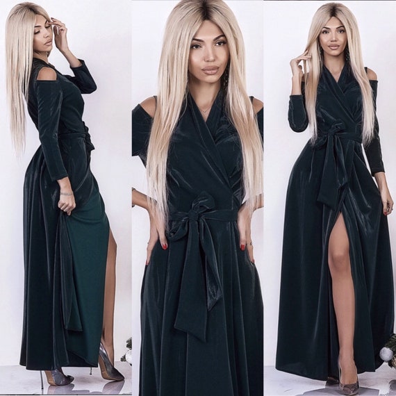 emerald green cocktail dress canada