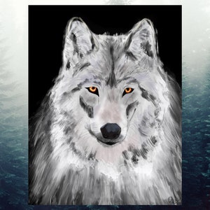 Fenrir Wolf Art Print - Fenrir Art  - Digital Print - Printable Art - Norse Art Print ∙ Viking Art - Pagan Art Print - Wolf Print - Wolf Art