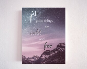 Wild and Free Digital Kunstdruck
