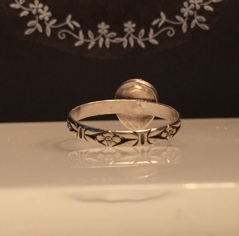 Blush Gold Pearl RingPink Pearl RingSolitare Pearl RingBlush Pearl Sterling Silver Statement Ring.Baroque Pearl RingJune/'s Birthstone