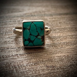 Natural Turquoise Ring with Free US Shipping.