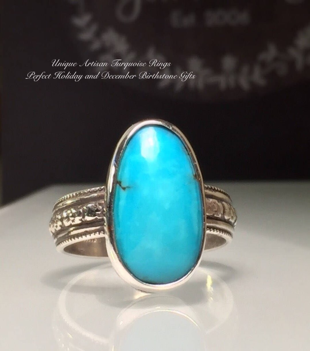 Turquoise Ring/natural Turquoise Ring/handmade Turquoise Ring./handmade ...