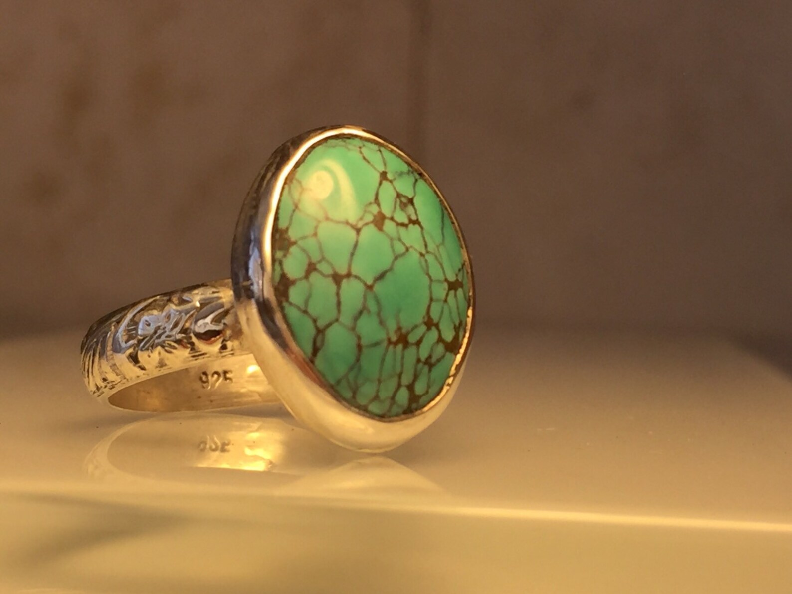 Natural Turquoise Ring/handmade Turquoise Ring/turquoise - Etsy