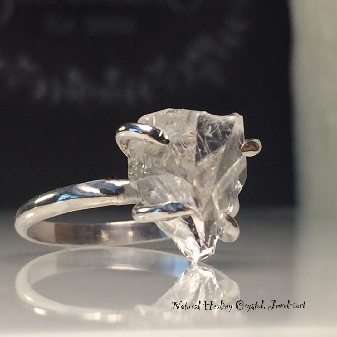 Healing crystal wedding rings deals