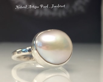 Perle Sterling Silber Ring mit kostenloser Versand in den USA.