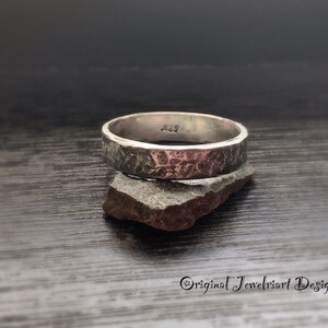 Mens Wedding Band/Rustic Mens Wedding Band