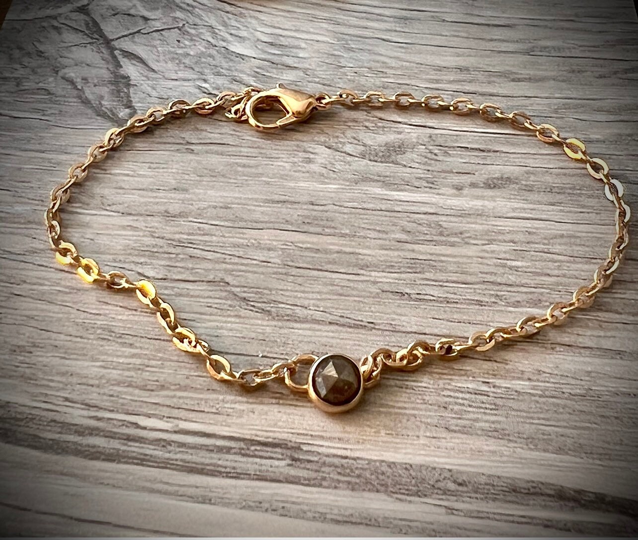 Rosecut Diamond Bracelet - Etsy
