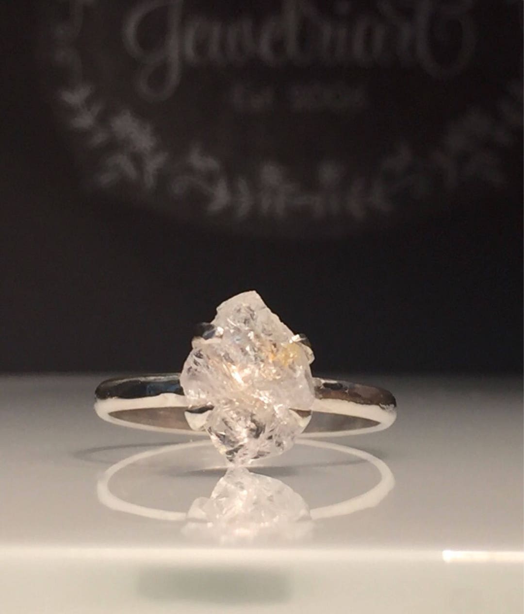 Raw Herkimer Diamond Rough Uncut Herkimer Diamond Silver