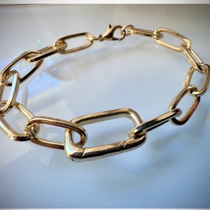 Paperclip Gold Bracelet