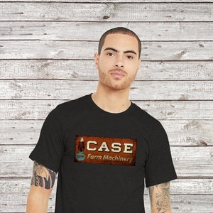 JI Case Tractor Old Weathered Logo Custom T-Shirt.  Exclusive Design!