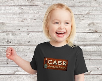Camiseta personalizada para niño con el logotipo del tractor JI Case Old Weathered. ¡Diseño exclusivo!