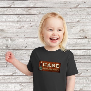 JI Case Tractor Old Weathered Logo Custom Toddler T-Shirt.  Exclusive Design!