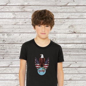 JI Case Tractor Old Abe Eagle Custom Logo Youth T-Shirt. Licensed Exclusive Design!