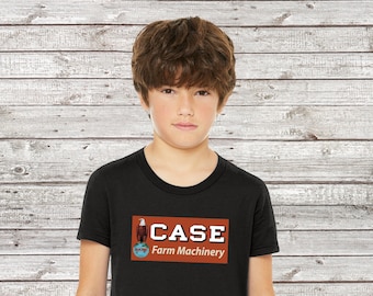 Camiseta personalizada con el logotipo antiguo de JI Case Tractor para jóvenes, sin desgaste